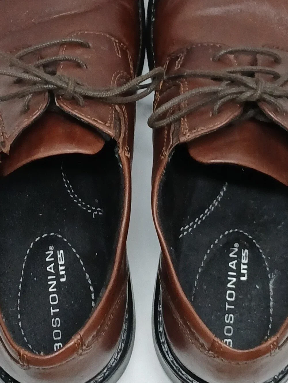 Men's Brown Leather Lace-Up Dress Shoes